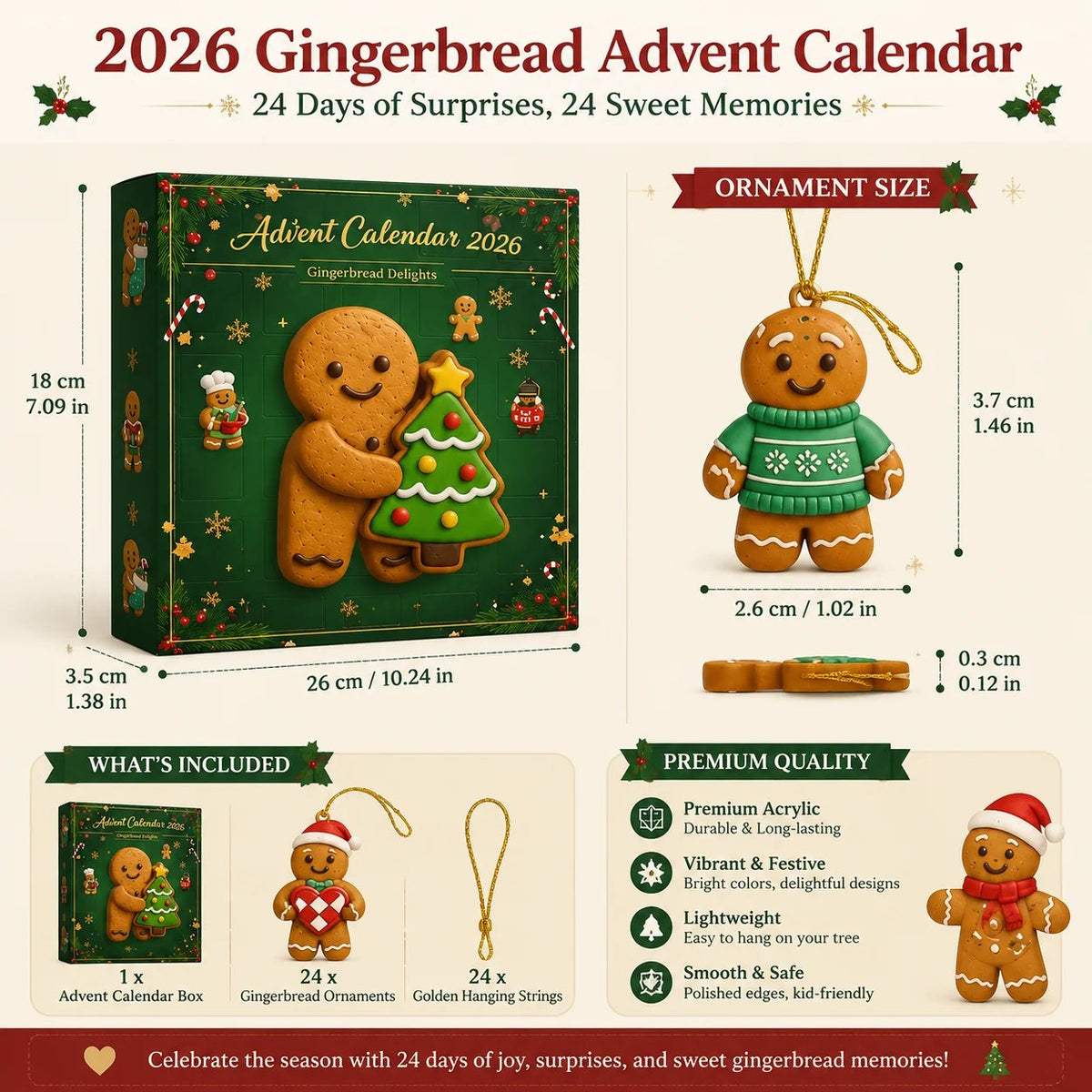 🎄 2026 Gingerbread Advent Calendar