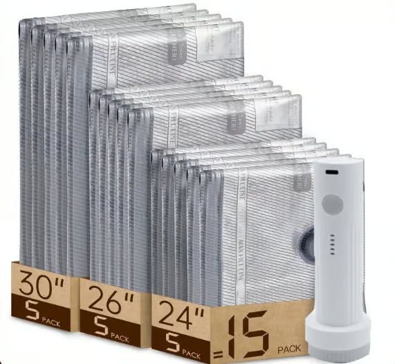 🔥 X7 Cordless Travel Vacuum Bag Set