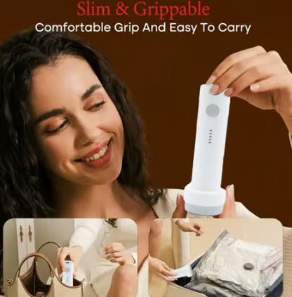 🔥 X7 Cordless Travel Vacuum Bag Set