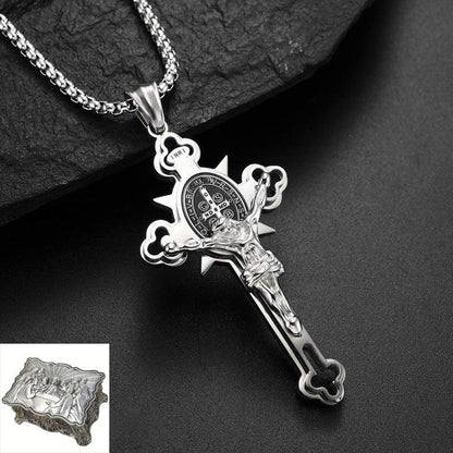 St. Benedict Exorcism Cross - Bless you and your family - BGCOPPER