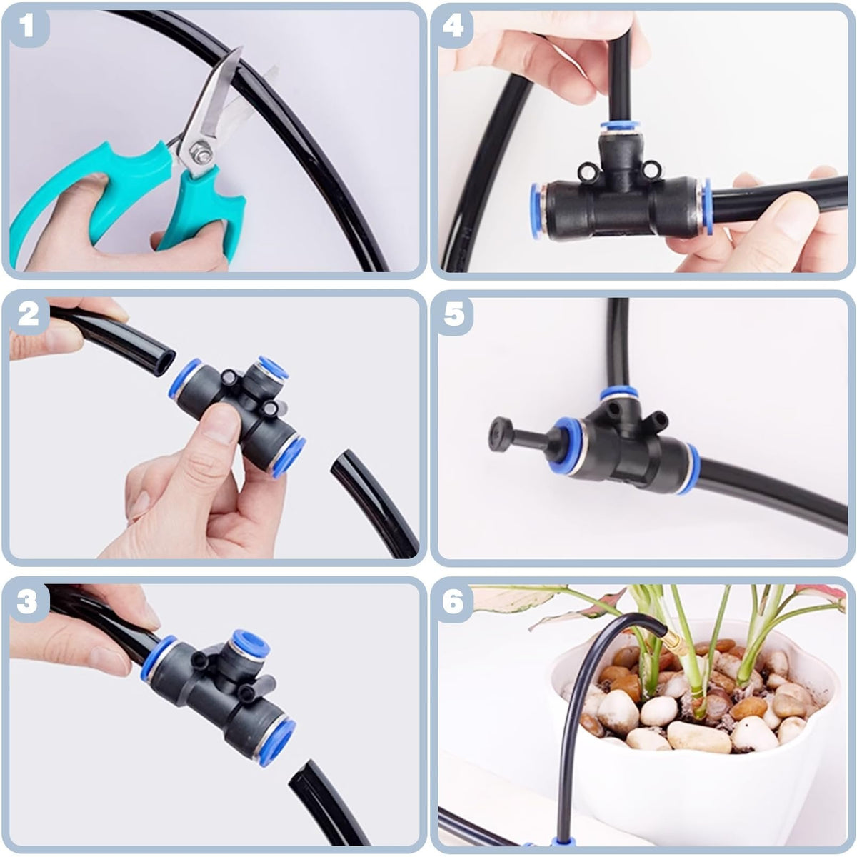 🌱Automatic 360° curved garden irrigation syste