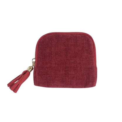 Jewelry zippered pocket case Travel Jewelry Bag Portable Organizer