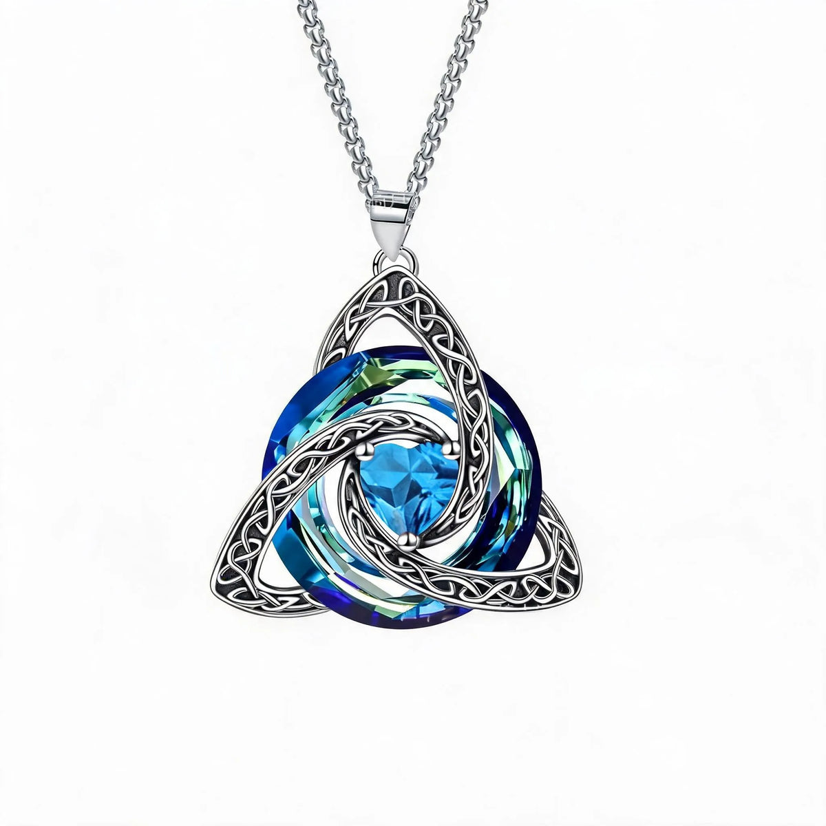 🔥last Day 45% Off - ✝️birthstone Celtic Trinity Knot Necklace ✨