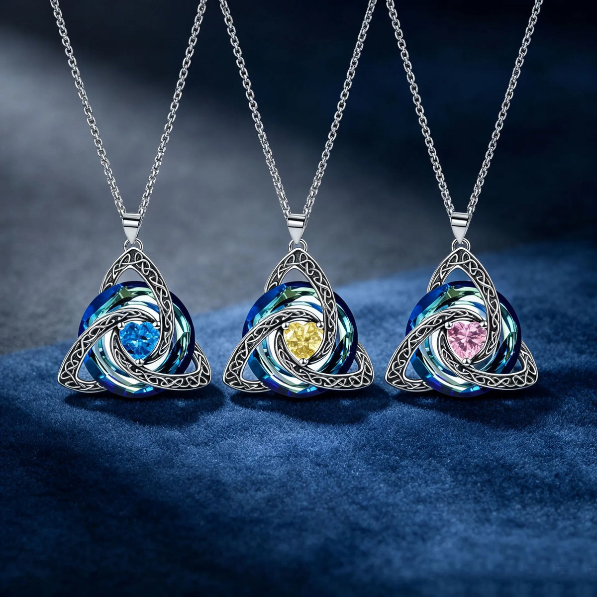 🔥last Day 45% Off - ✝️birthstone Celtic Trinity Knot Necklace ✨
