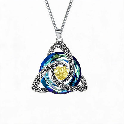 🔥last Day 45% Off - ✝️birthstone Celtic Trinity Knot Necklace ✨