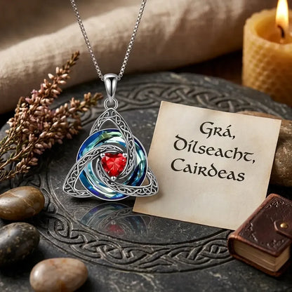 🔥last Day 45% Off - ✝️birthstone Celtic Trinity Knot Necklace ✨