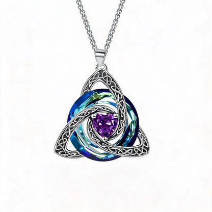 🔥last Day 45% Off - ✝️birthstone Celtic Trinity Knot Necklace ✨