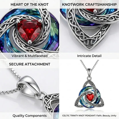 🔥last Day 45% Off - ✝️birthstone Celtic Trinity Knot Necklace ✨
