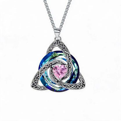 🔥last Day 45% Off - ✝️birthstone Celtic Trinity Knot Necklace ✨