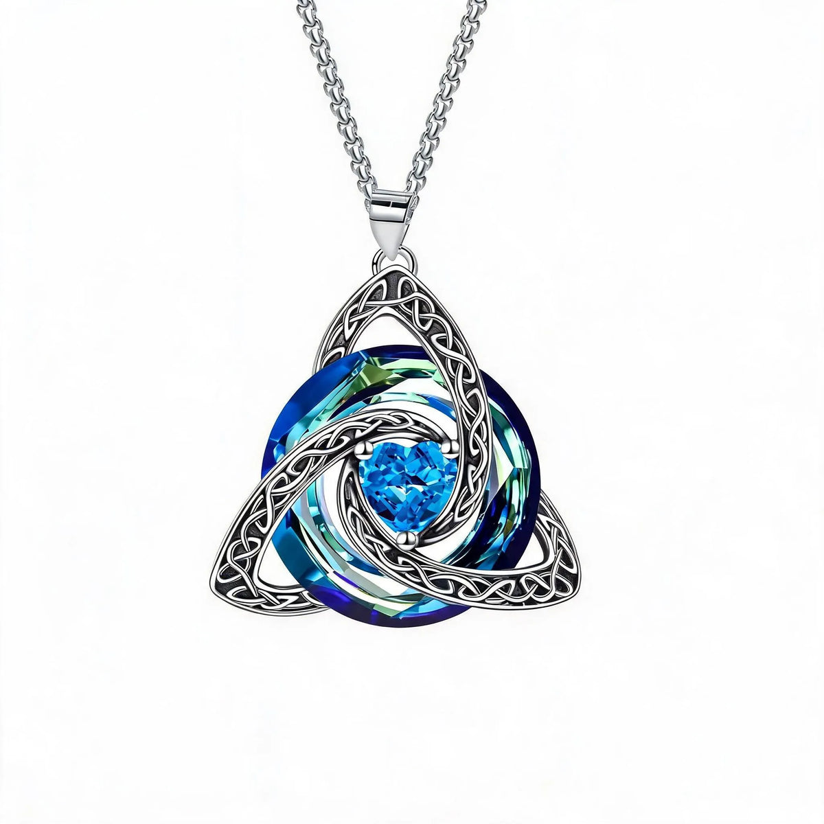 🔥last Day 45% Off - ✝️birthstone Celtic Trinity Knot Necklace ✨