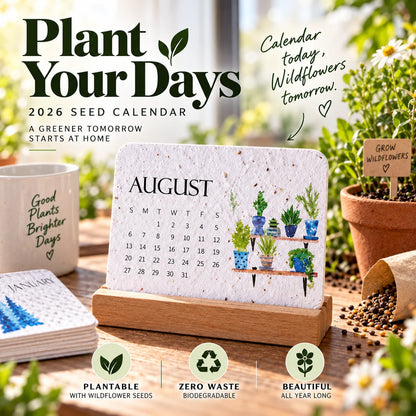 ✨Early Holiday Sale 47% OFF🌱Eco-Friendly Plantable “Timeless” Seed Calendar 2027