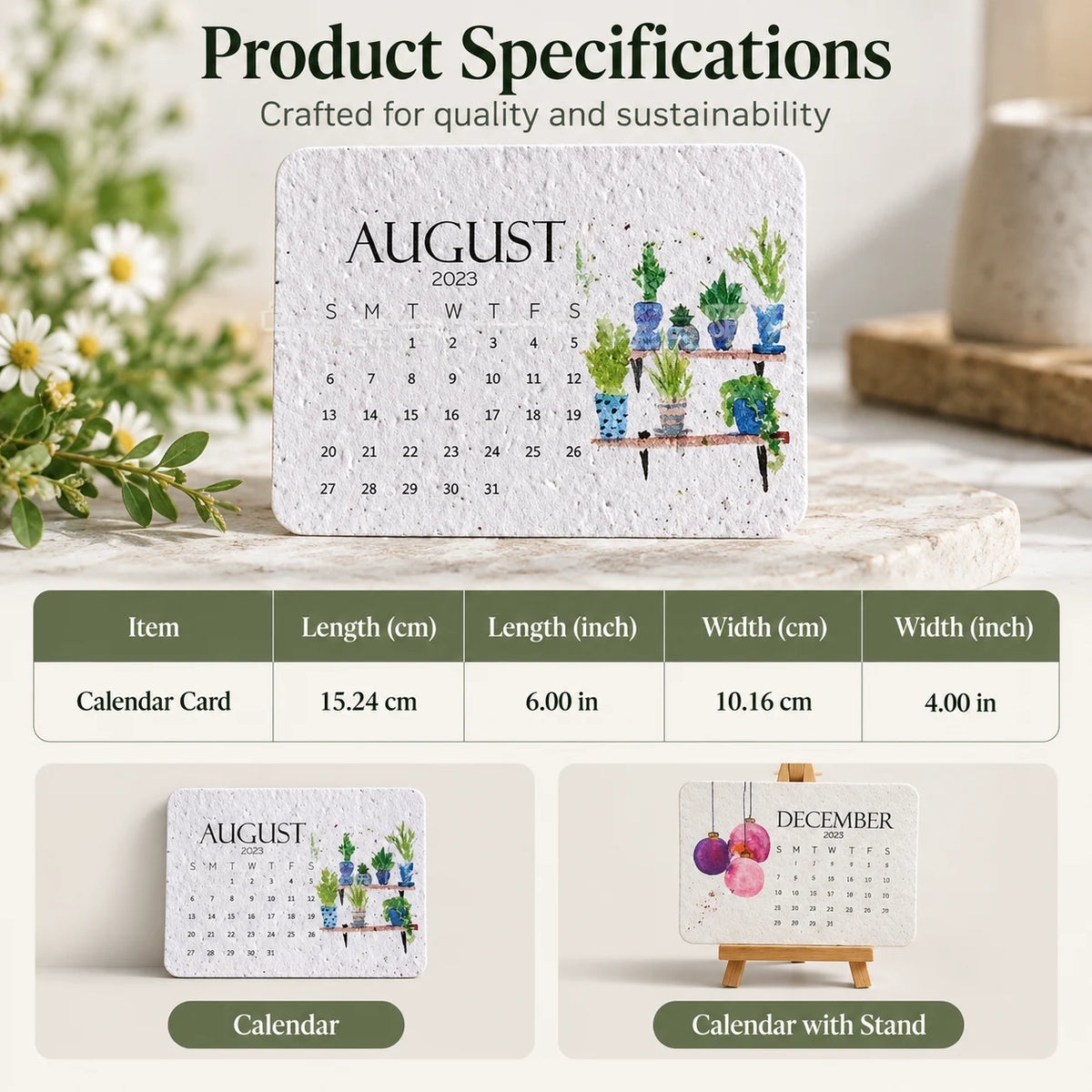 ✨Early Holiday Sale 47% OFF🌱Eco-Friendly Plantable “Timeless” Seed Calendar 2027