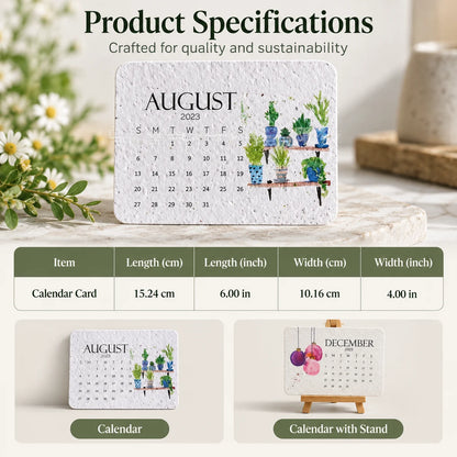 ✨Early Holiday Sale 47% OFF🌱Eco-Friendly Plantable “Timeless” Seed Calendar 2027