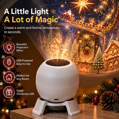 🔥LAST DAY 47% OFF -🎄 Christmas Projection Lamp – Fill Your Room with Festive Magic ✨