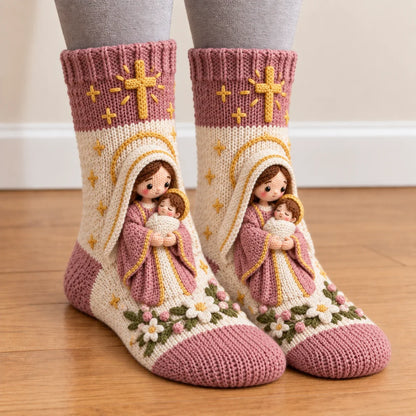 🎄3D Nativity Christmas Socks