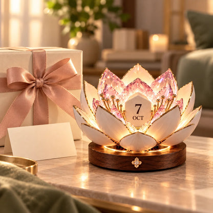 ⭐✨Everyday Blossom – Automatic Flower Calendar with Warm Ambient Light