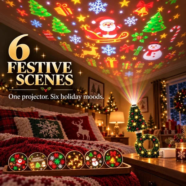 🔥last Day 47% Off 🔥 Magical Christmas Tree Usb Projector Light – Bring Festive Magic to Your Room