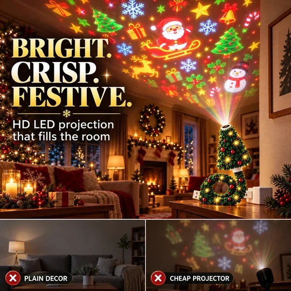 🔥last Day 47% Off 🔥 Magical Christmas Tree Usb Projector Light – Bring Festive Magic to Your Room