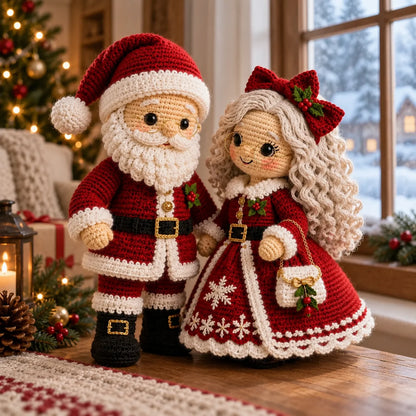 DIY Christmas Snowman Spiral Decoration Crochet Kit