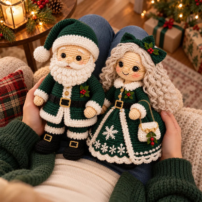 DIY Christmas Snowman Spiral Decoration Crochet Kit