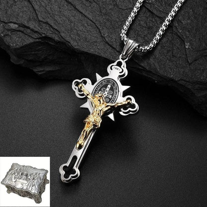St. Benedict Exorcism Cross - Bless you and your family - BGCOPPER