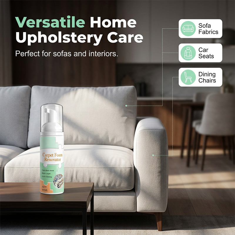 🔥Buy 1 get 1 free🧼Waterless Carpet Foam Stain Remover with Towel