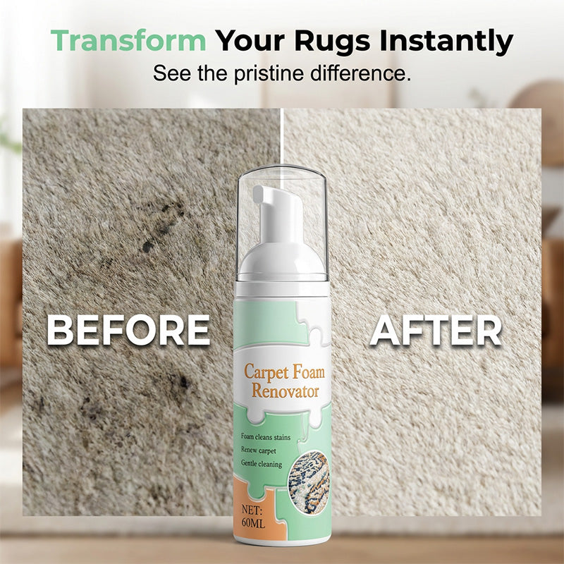 🔥Buy 1 get 1 free🧼Waterless Carpet Foam Stain Remover with Towel