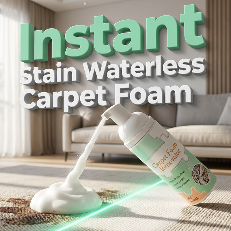 🔥Buy 1 get 1 free🧼Waterless Carpet Foam Stain Remover with Towel