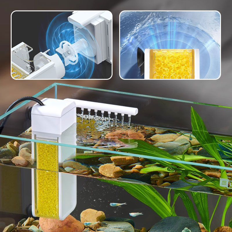 HOT SALE🥳💞50K+ SOLD!Multifunctional Mini Filter for Small Fish Tank