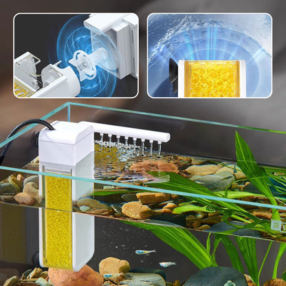 HOT SALE🥳💞50K+ SOLD!Multifunctional Mini Filter for Small Fish Tank